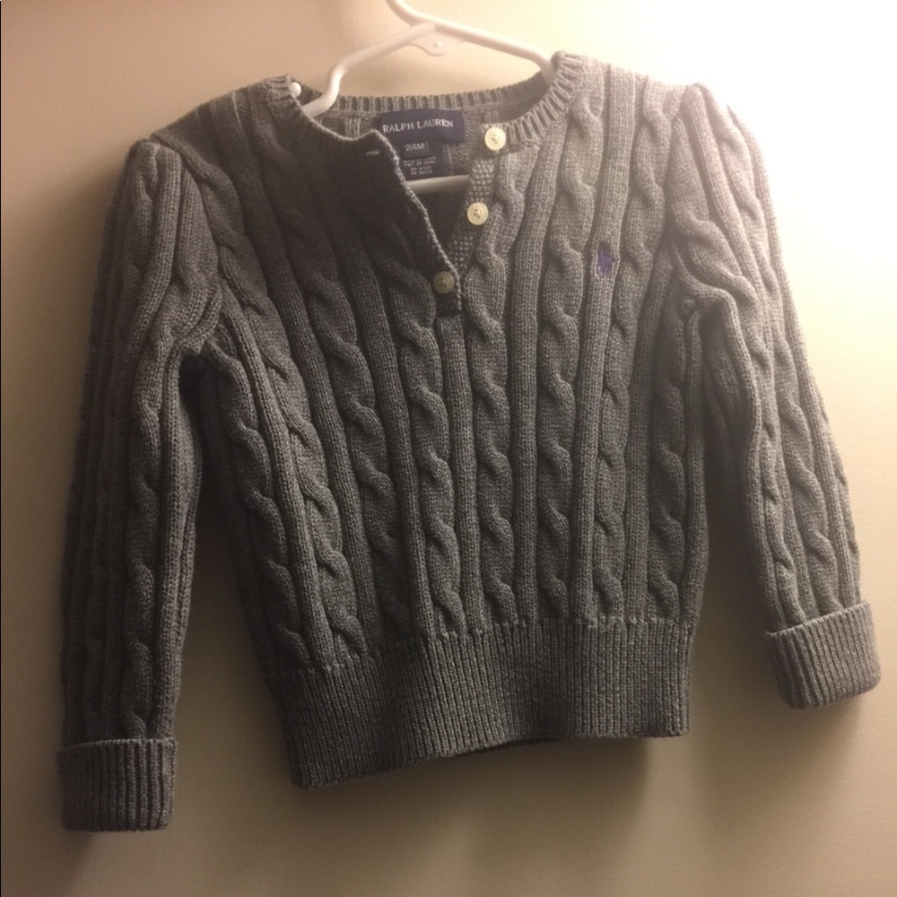 Gray Sweater by Ralph Lauren (Toddler Girls)