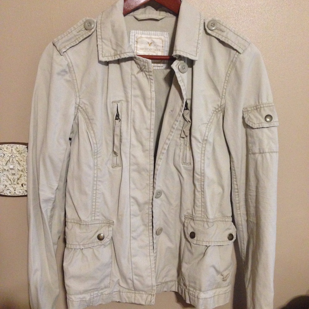 American Eagle Khaki Utility/Military style jacket