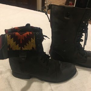 Steve Madden combat boots