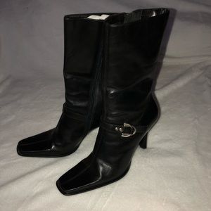 Leather boots