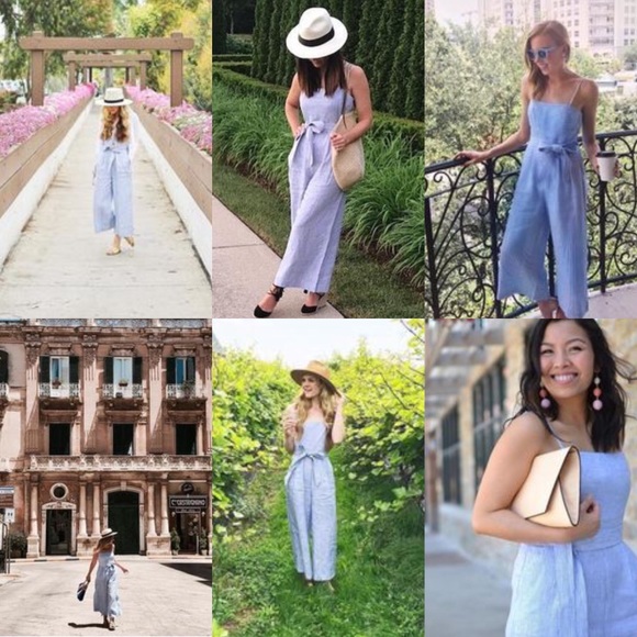 j crew striped jumpsuit