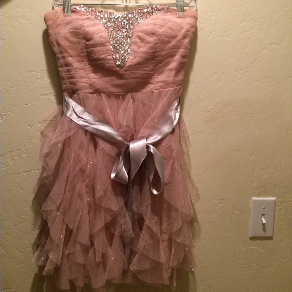 Homecoming dress salmon pink