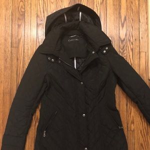 Calvin Klein mid-length quilted winter coat
