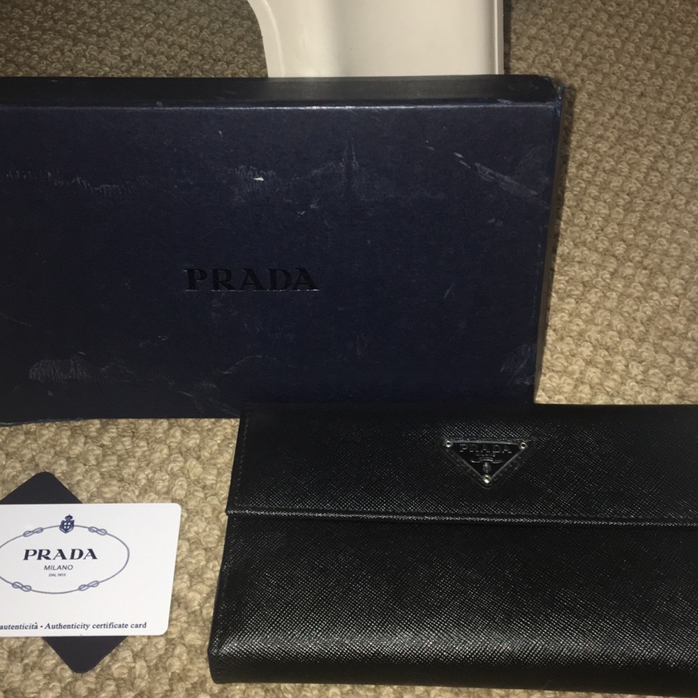 Black Prada wallet