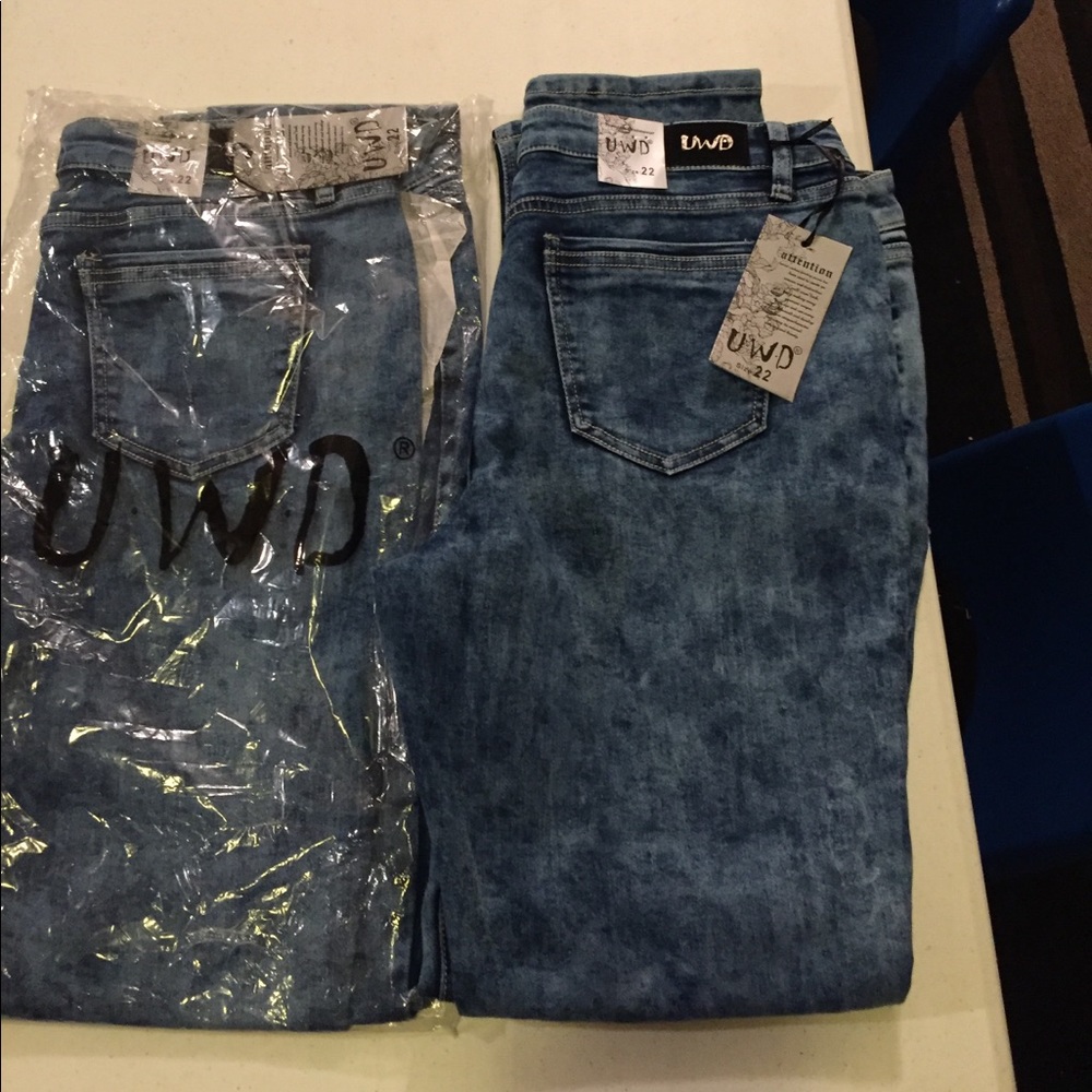 Acid washed jeans/New Never Warn