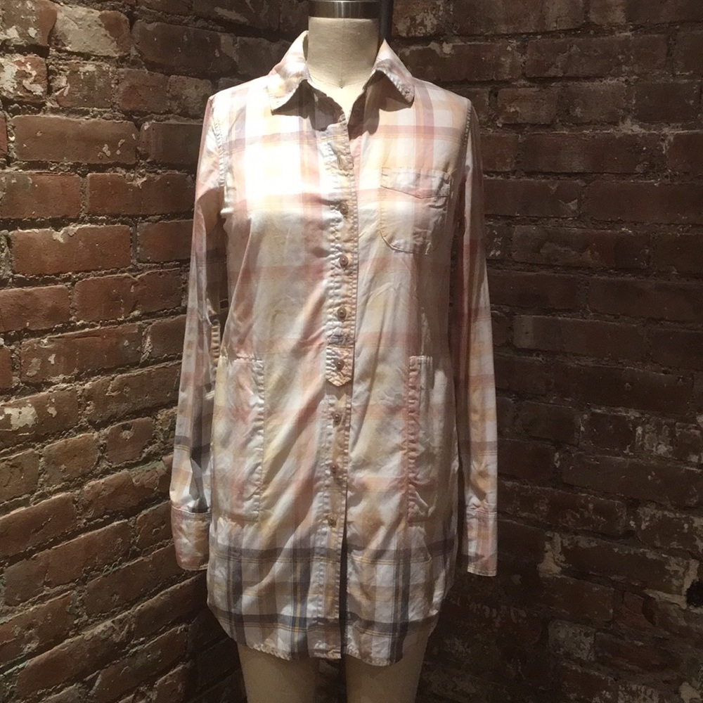 Free People plaid tunic