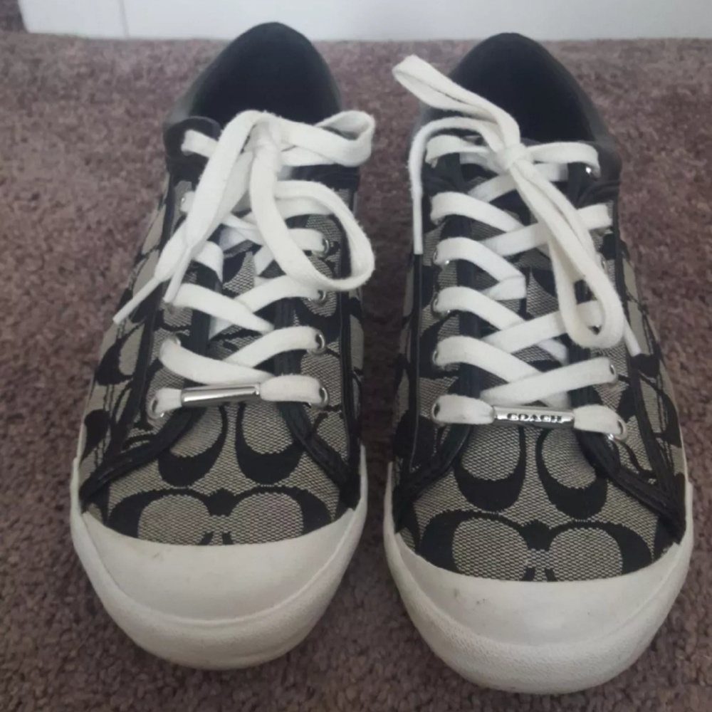 Black coach sneakers