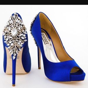 KIARA EMBELLISHED PEEP-TOE PUMP