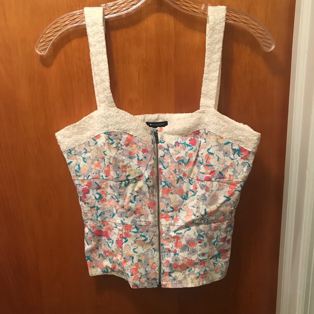 Floral Print Crop Top