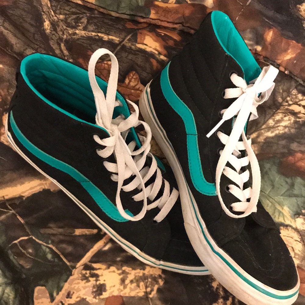 Teal And Black Vans