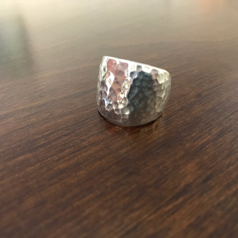 Hammered Silver Ring