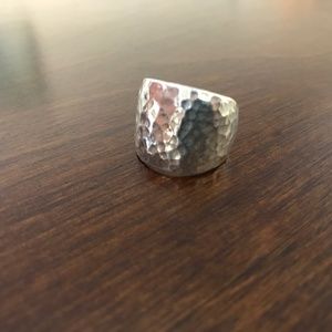 Hammered Silver Ring
