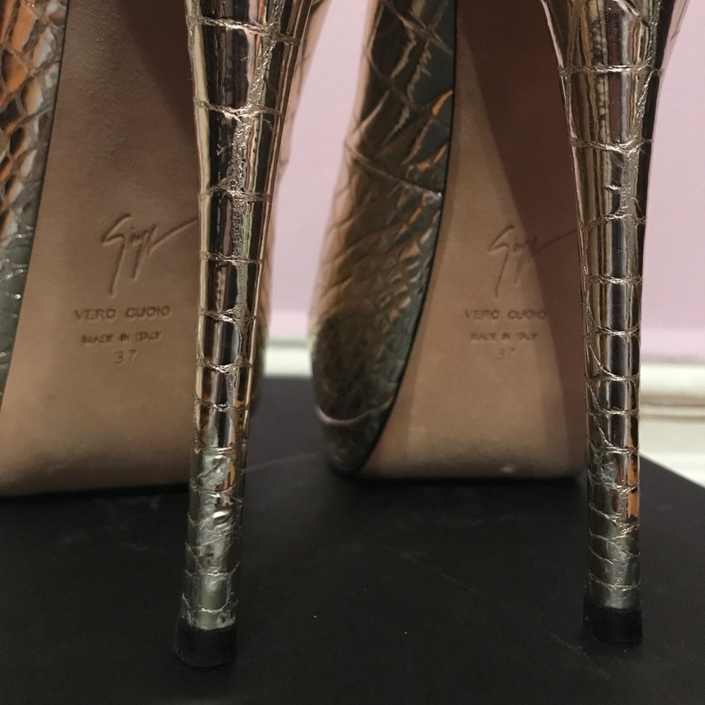 Giuseppe zanotti Sharon peep toe pumps - Picture 7 of 10