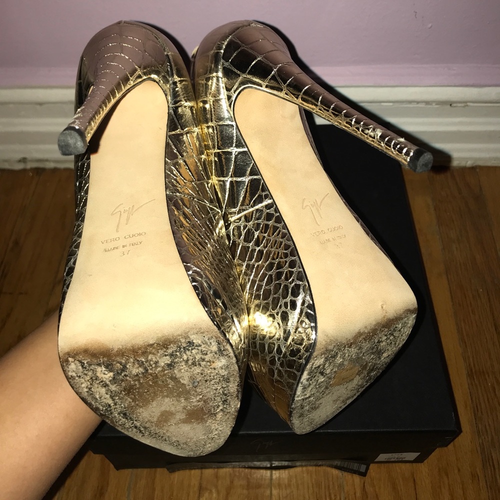 Giuseppe zanotti Sharon peep toe pumps - Picture 10 of 10