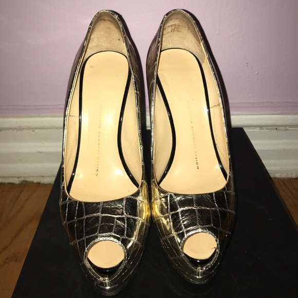 Giuseppe zanotti Sharon peep toe pumps - Picture 5 of 10