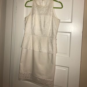 Milly - Mia Eyelet Peplum Dress Size 10