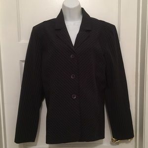 Navy pinstriped blazer, jacket, size 10