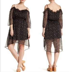 Want & Need 2X High Low Dress floral Plus Size