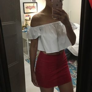 Red bandage skirt