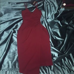 PrettyLittleThing Strappy Wrap Front Dress