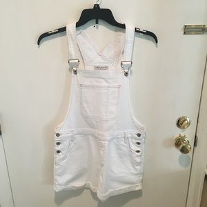 Mavi Jeans White Jean Short Overalls