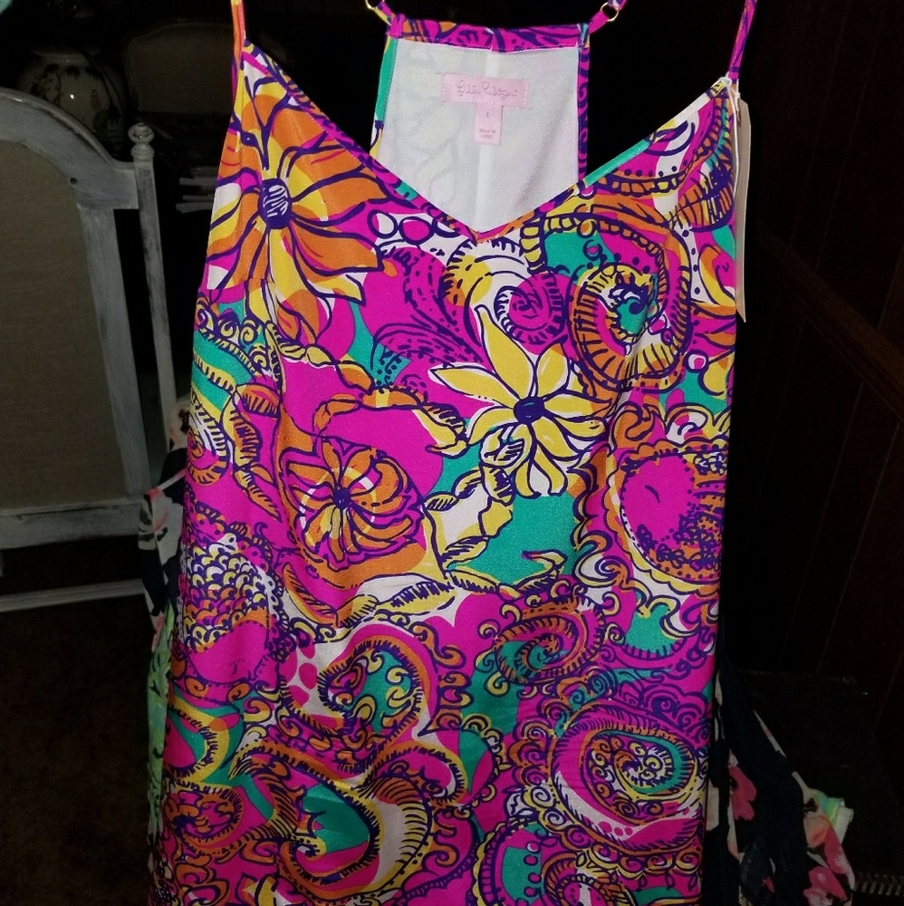 Lilly Pulitzer dusk dress spaghetti straps