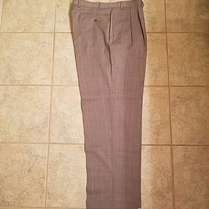Lauren Ralph Lauren Gray Window Pane Dress Pants