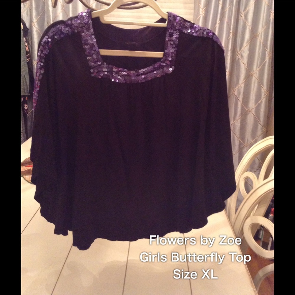 Flowers by Zoe sequins Butterfly Top