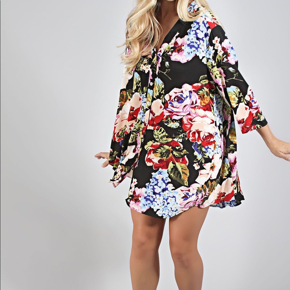 Show me your Mumu downtown tunic country garden S