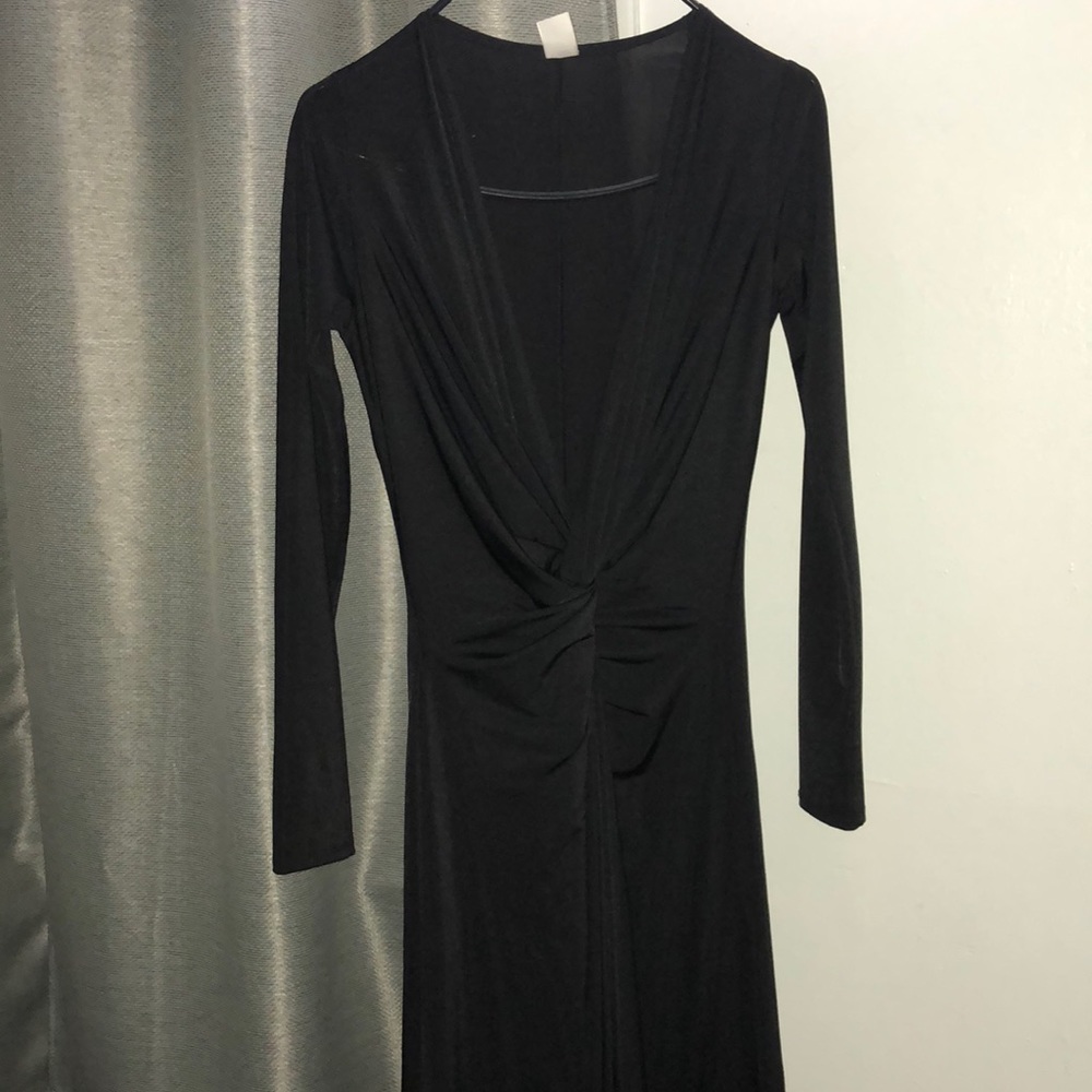 Long black evening dress