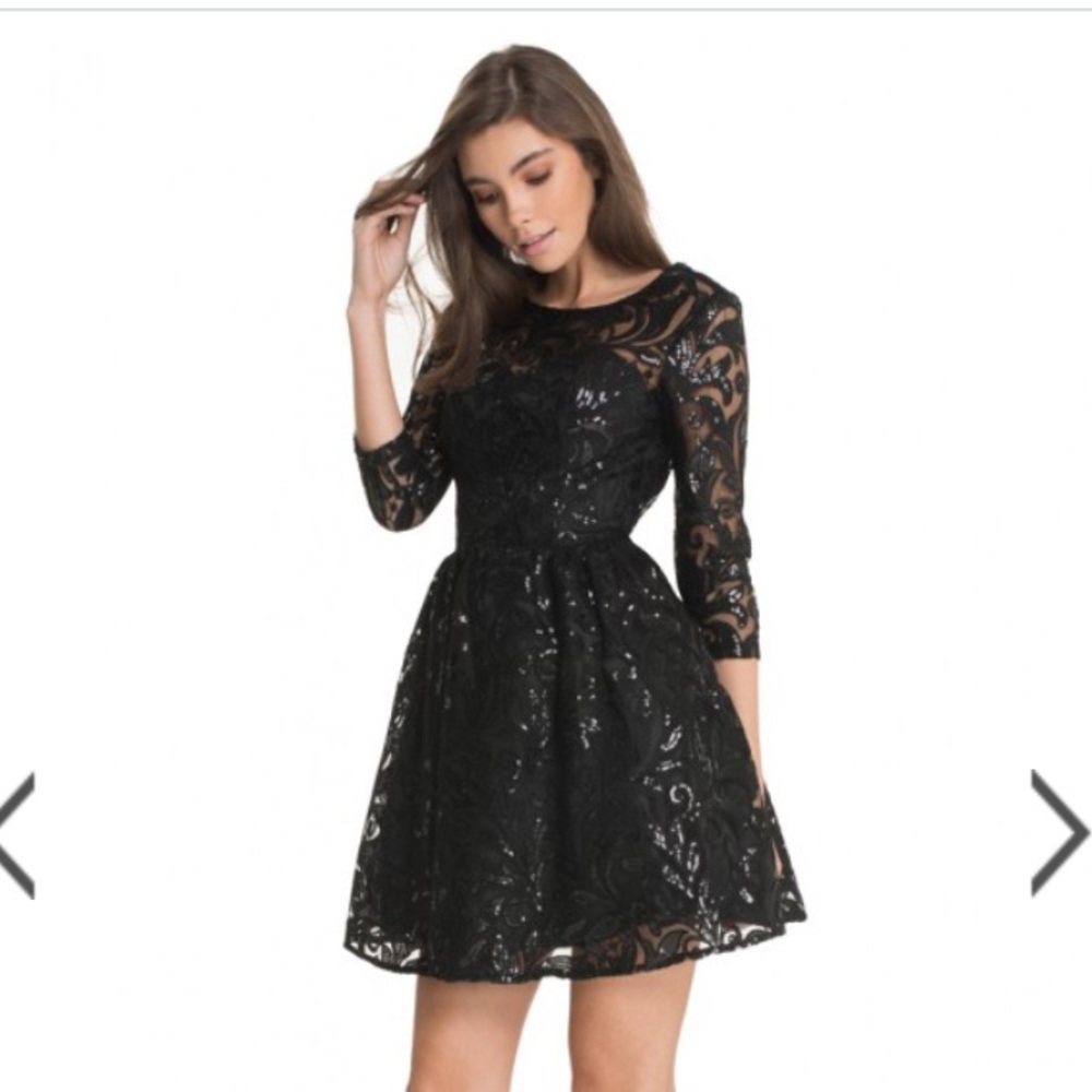 Chi Chi London Party Black Dress