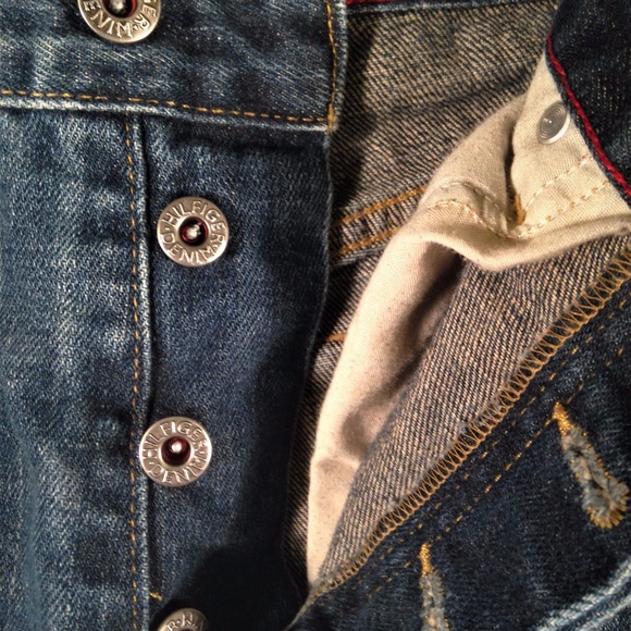 Tommy Hilfiger Button Fly Denim Blue Jeans 29/32 - Picture 5 of 8