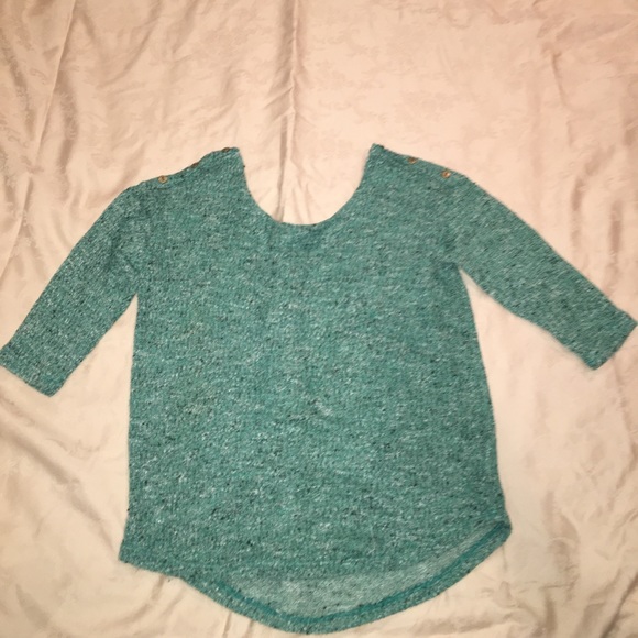Light blue knit crop top - Picture 1 of 3