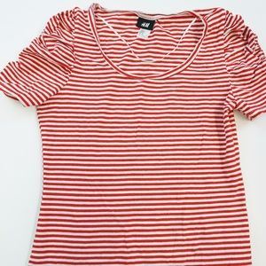 H & M Striped Cotton Blouse