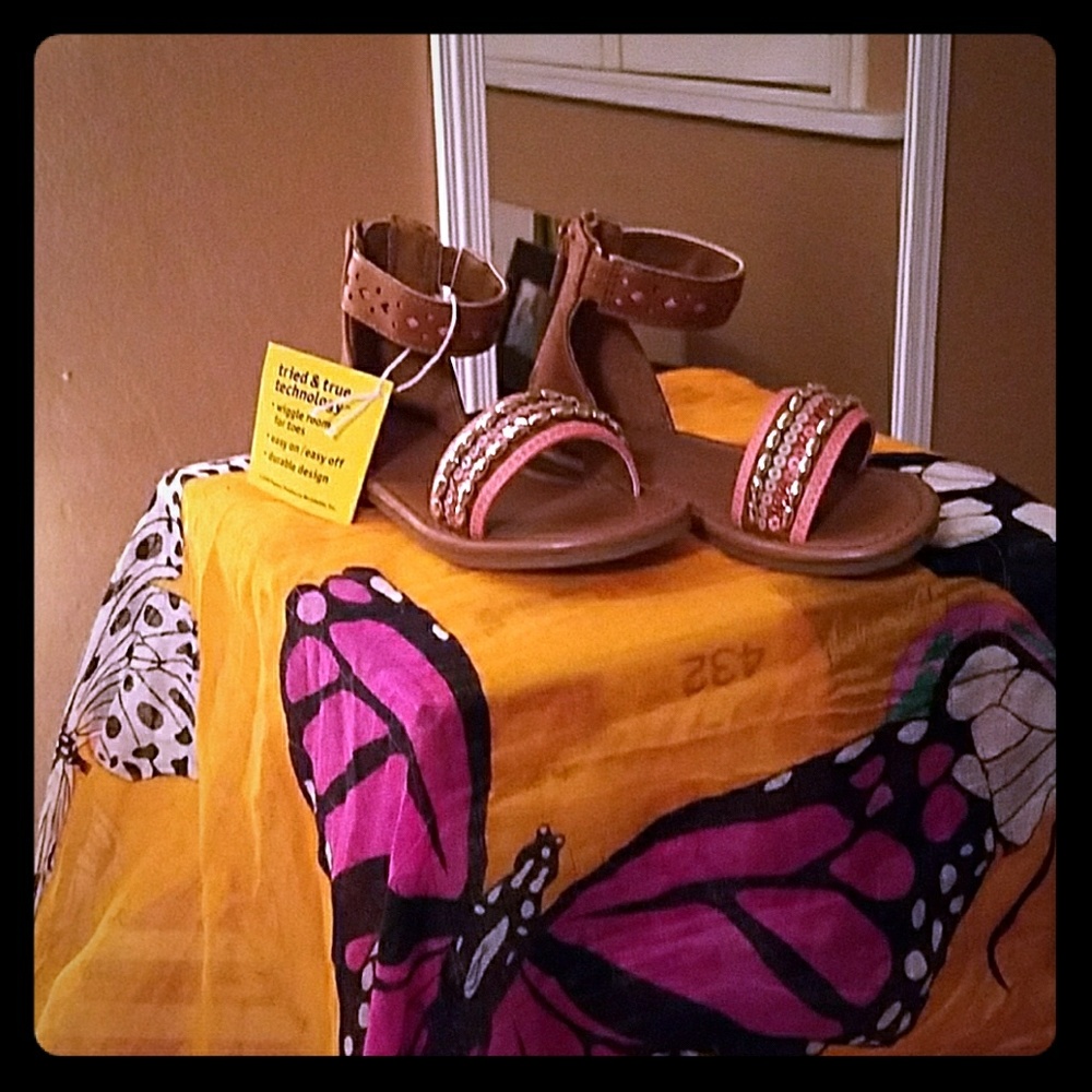 Girls open toe sandals