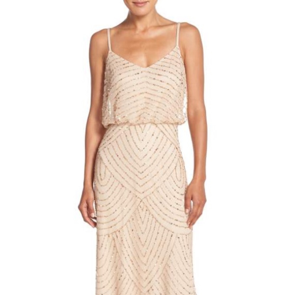 Adrianna Papell sequin gown