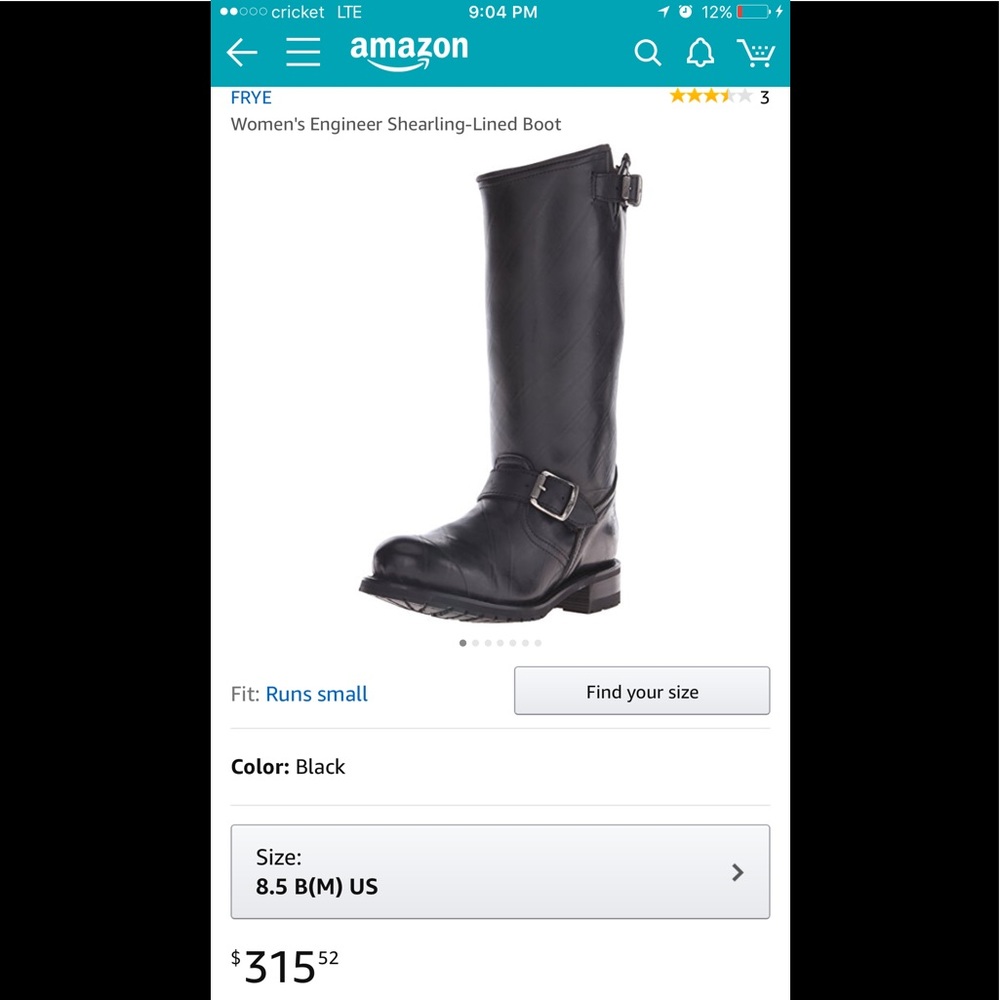 FRYE  authentic Engineer Shearling-Lined Boot - Picture 2 of 8