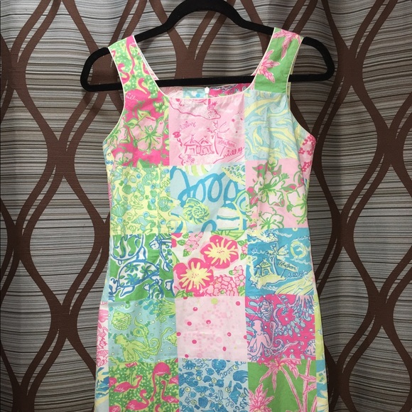 lilly pulitzer patchwork dress