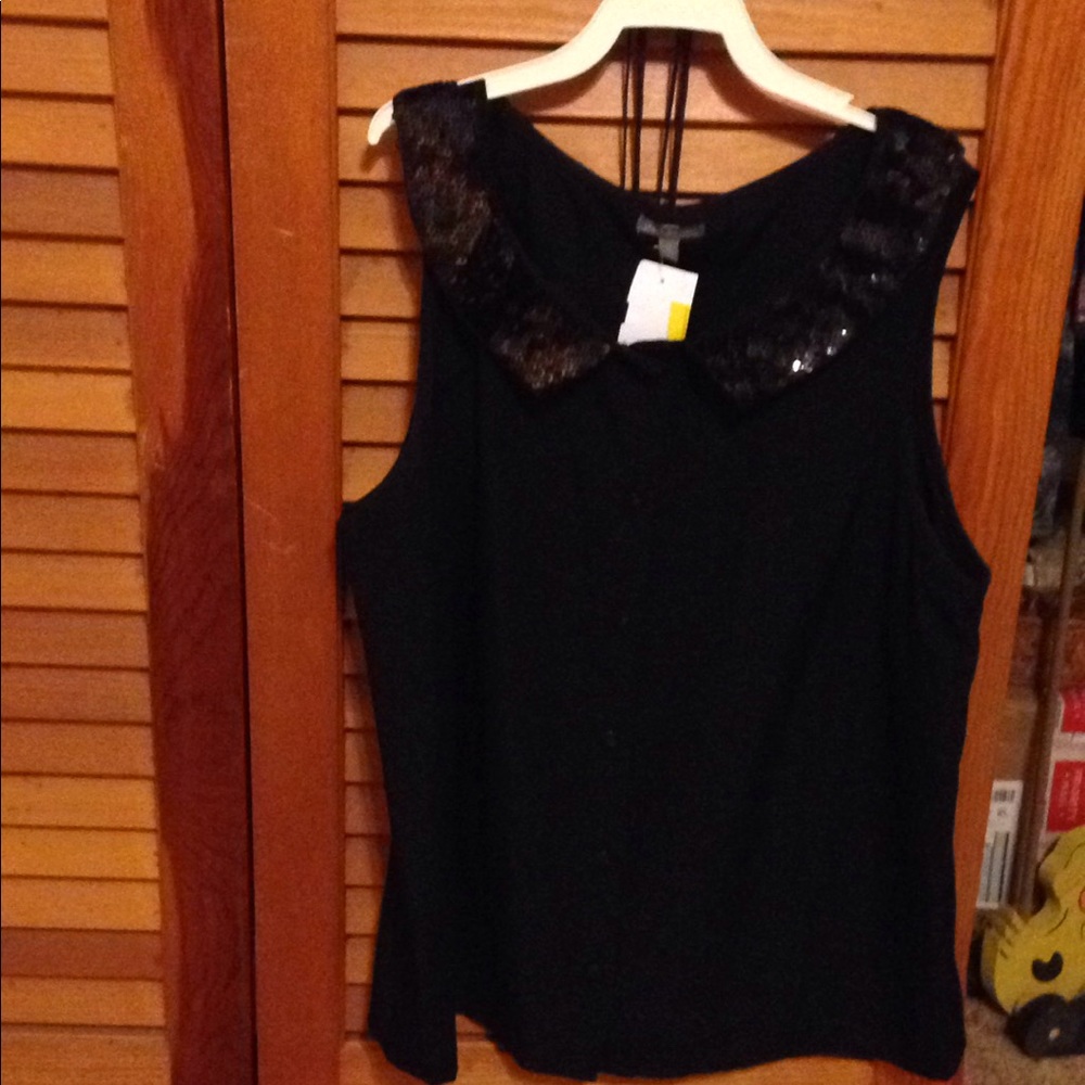 Charlotte Ruse black sleeveless top