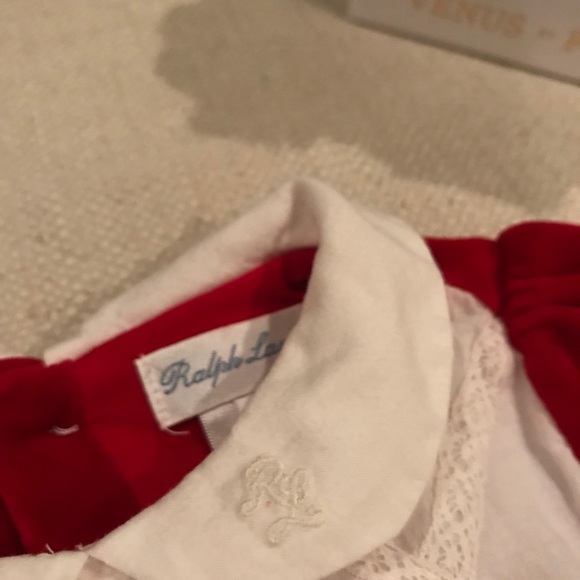 🎄HOLIDAY RL Baby Velour Footed Sleeper 9 Mos 🎄 - Picture 4 of 5