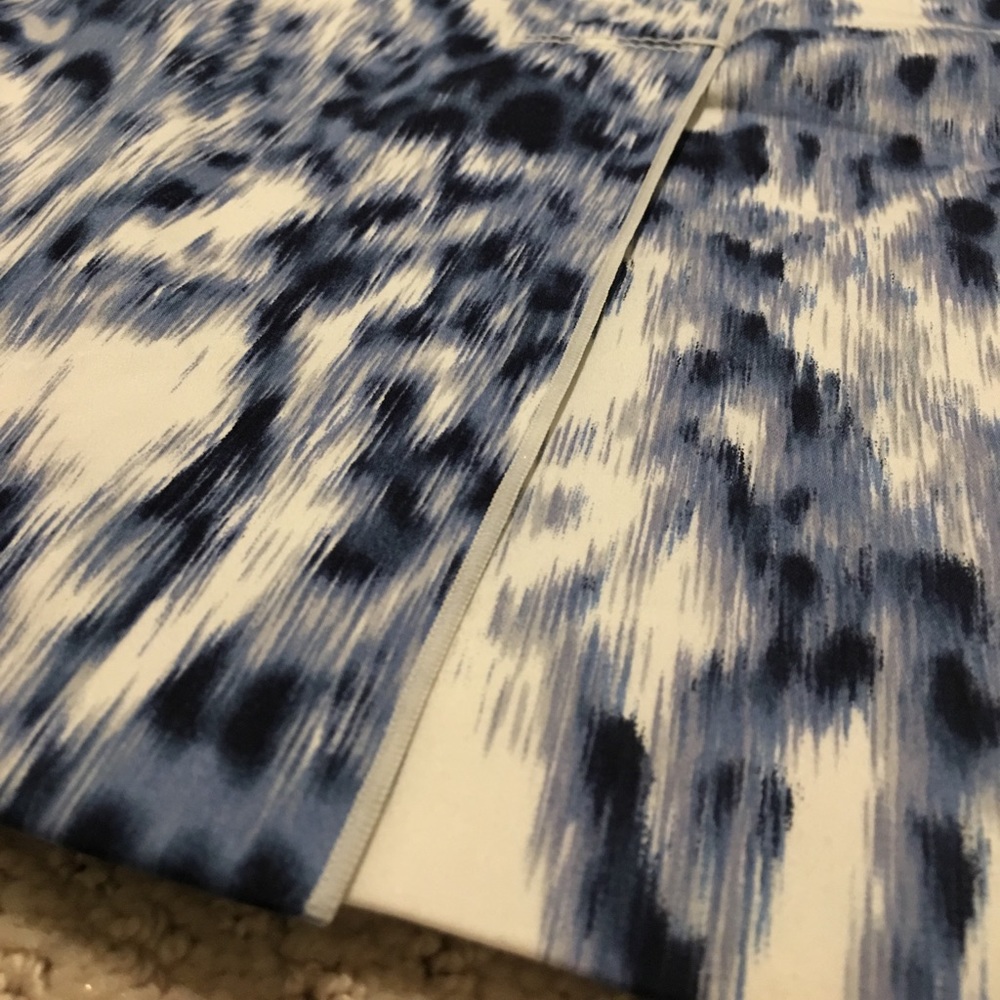 Elie Tahari Blue brushstroke dress - Picture 4 of 6