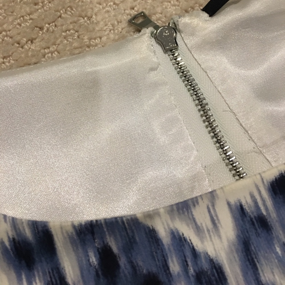 Elie Tahari Blue brushstroke dress - Picture 6 of 6