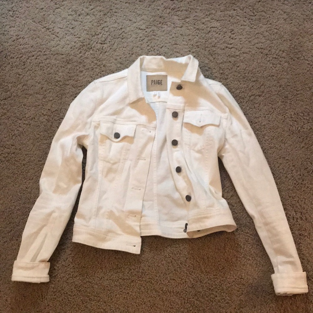 Paige Denim white jean jacket