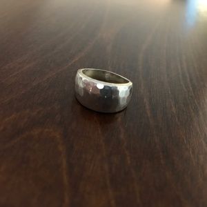 Hammered Sterling Silver Ring