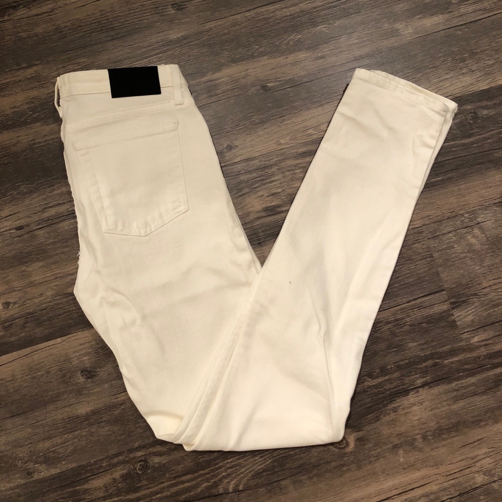 Theory white jeans