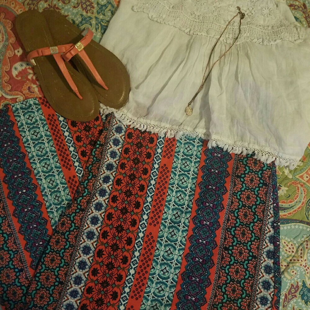 Rue 21 Printed Maxi Skirt