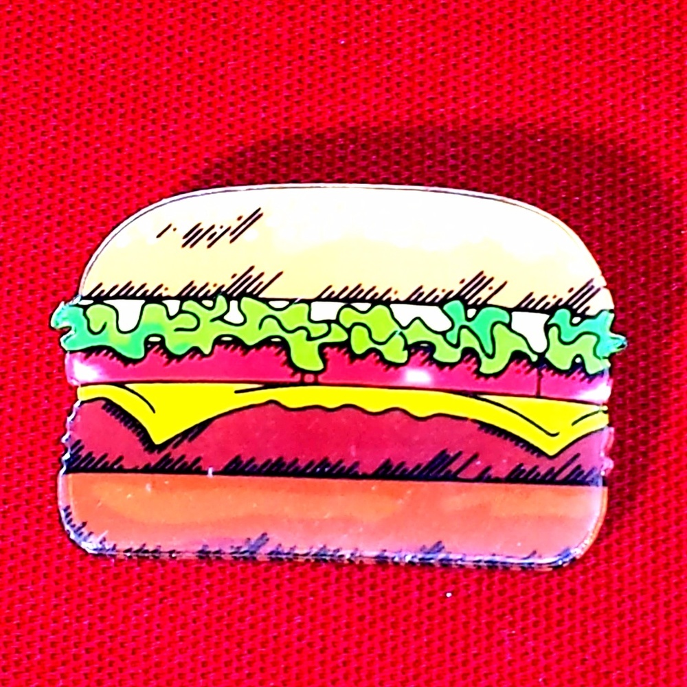 Cute Mr. Cheeseburger Pin