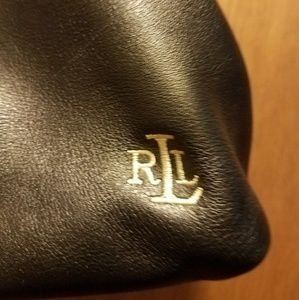 Lauren Ralph Lauren black Newberry leather purse
