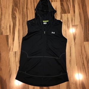 Under Armour heat gear semi-fitted hoodie vest LRG