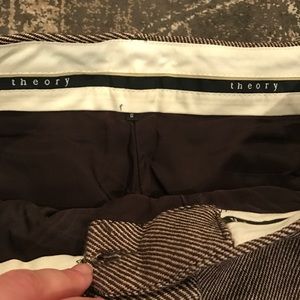Theory Brown Tweed Pants